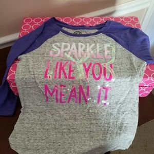 Girls baseball design t-shirt